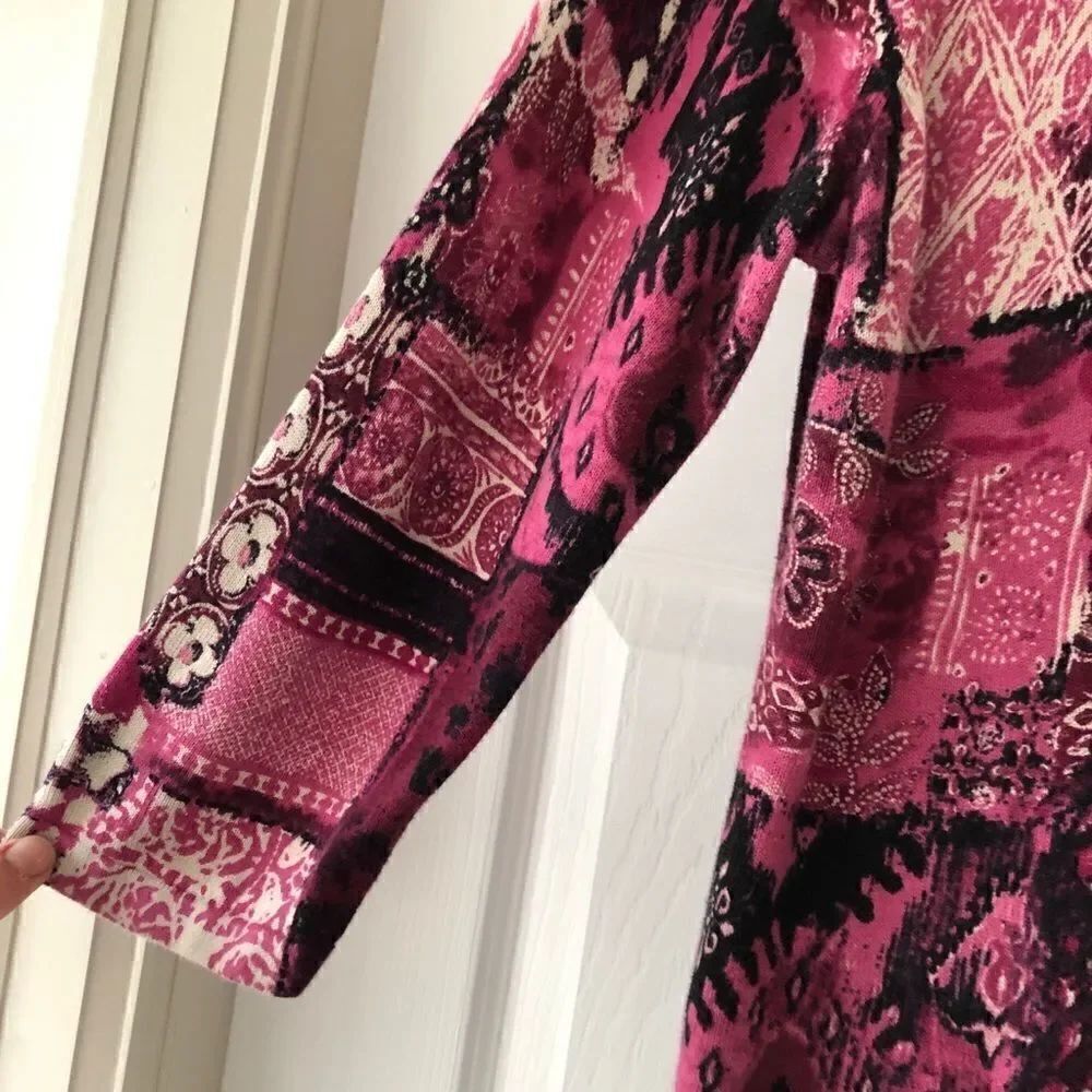 Christopher & Banks Pink Button Down Cardigan - Picture 4 of 6